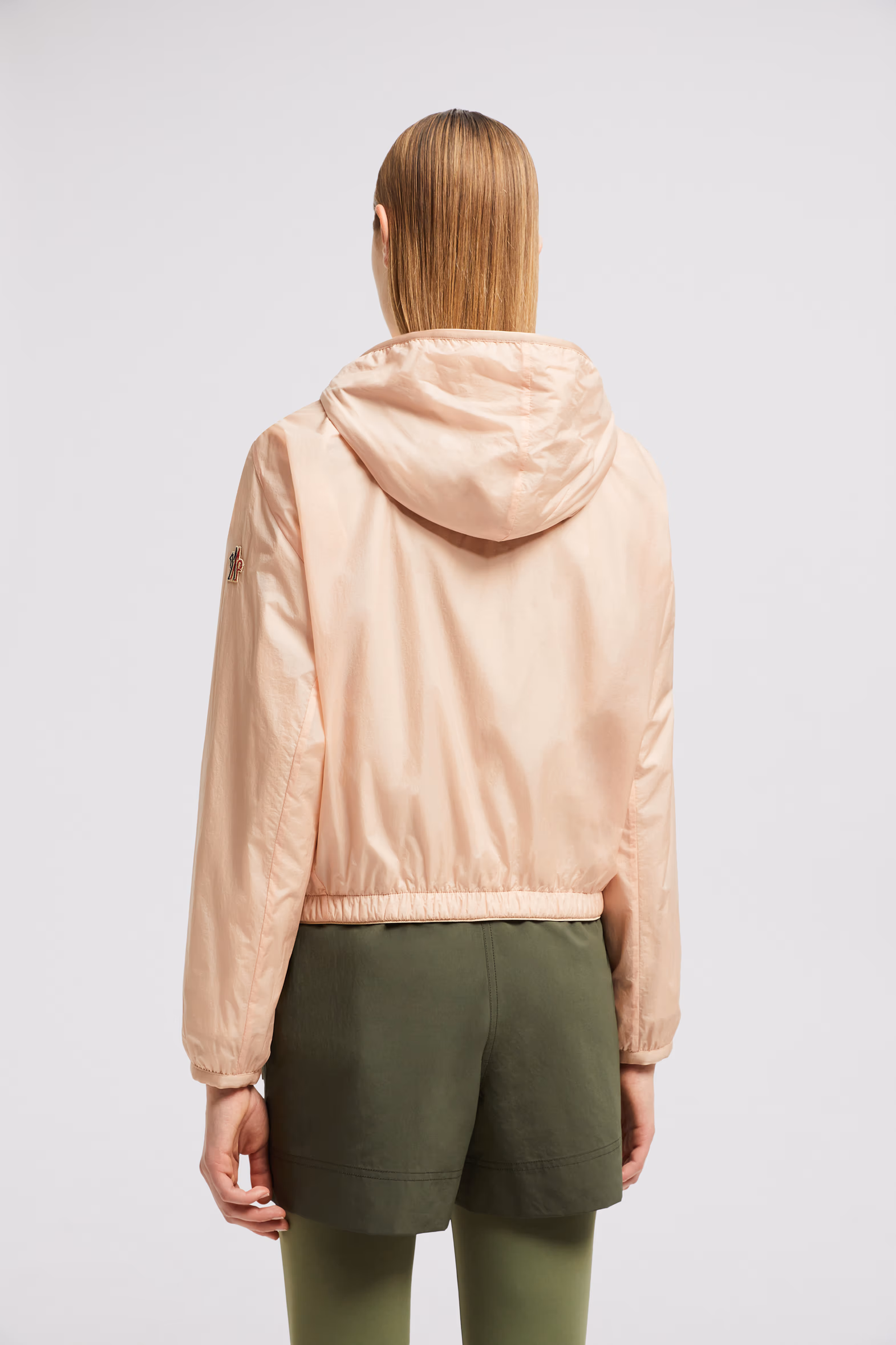 Logo Hoodie Women Pink Moncler 5